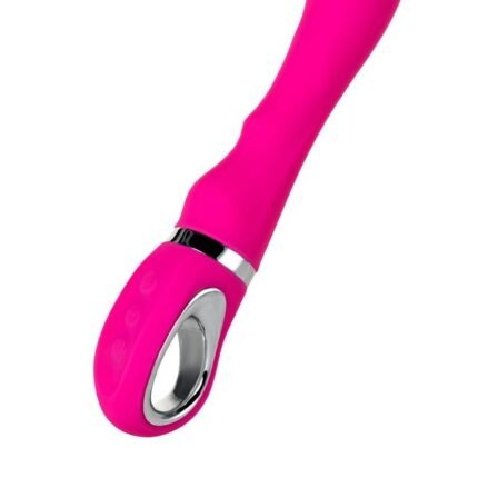 Boğumlu Tutma Kulplu 10 Modlu Çok Fonksiyonlu Modern Vibratör 20cm Pembe