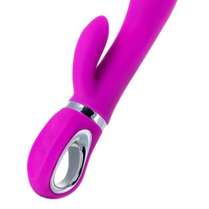 10 Modlu Klitoris Uyarıcılı 20cm Silikon Mor Vibratör