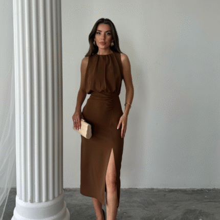 ELBİSE Kahverengi