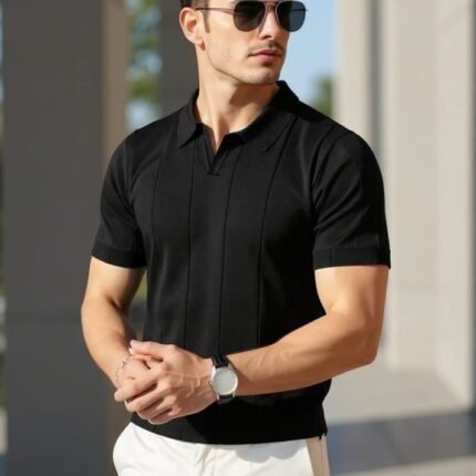 Erkek Kısa Kollu Polo Yakalı Triko Tshirt