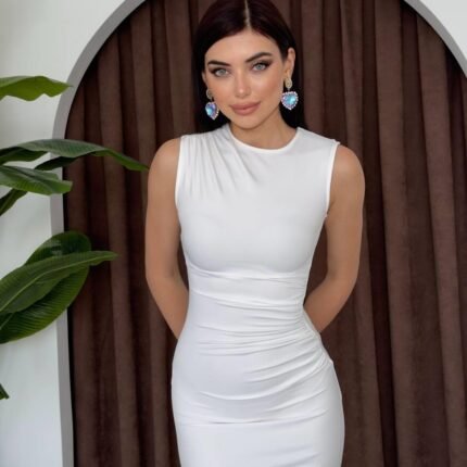 Galanoy Elbise Büzgülü