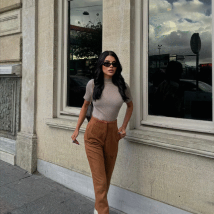 SÜET PANTOLON PENSLİ Taba
