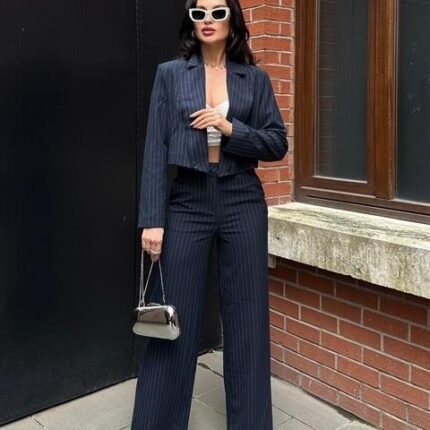 Renata Çizgili Pantolon Takım