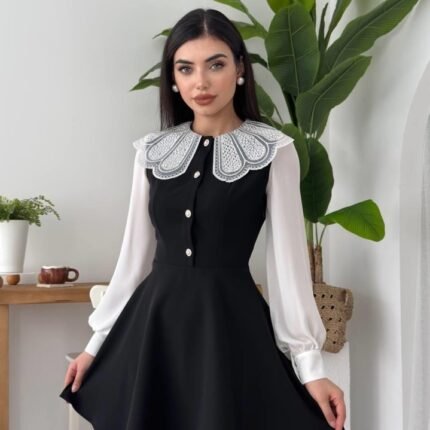 Asıo Bebe Yaka Elbise