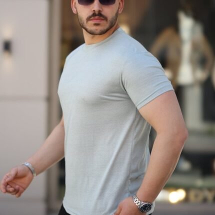 Erkek Mini Jakarlı Kısa Kollu Tshirt