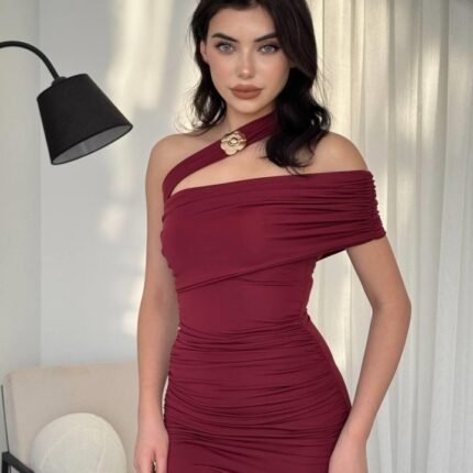 Reta Çapraz Omuz Elbise