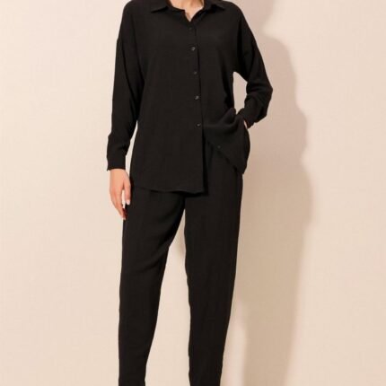 Oversize İkili Takım Siyah