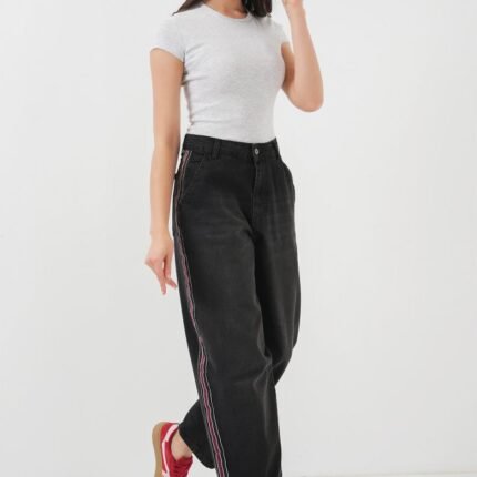Baggy Kot Pantolon Siyah