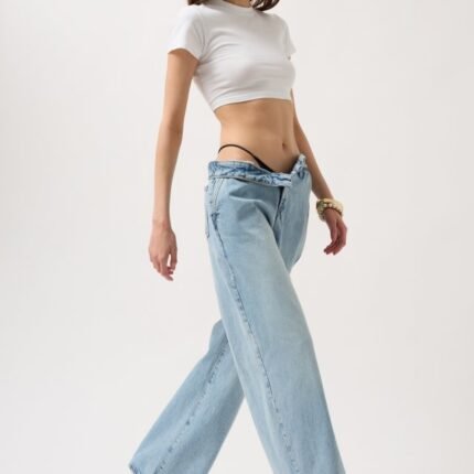 Düşük Bel Straight Jean