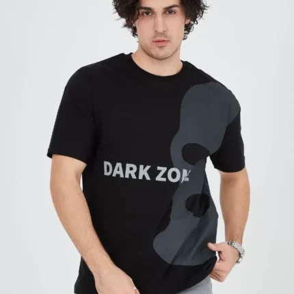 Erkek Baskılı TShirt Siyah
