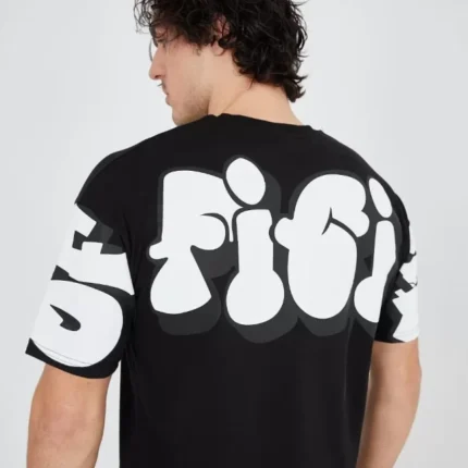 Erkek / Penye Baskılı TShirt Siyah