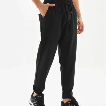 Unisex Lastik Paçalı Eşofman Altı Siyah