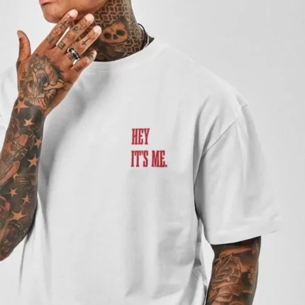 Unisex Baskılı Oversize TShirt Beyaz