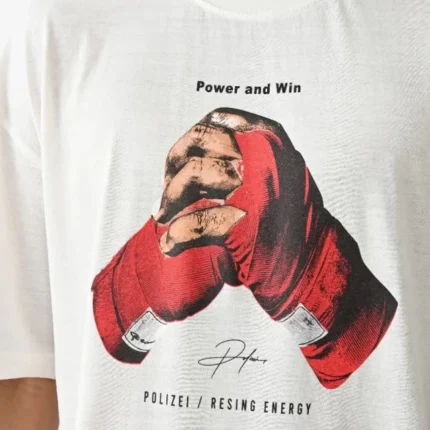 Unisex Baskılı Oversize TShirt Beyaz