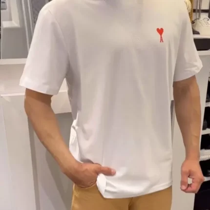 Unisex Bisiklet Yaka Baskılı Oversize TShirt Beyaz