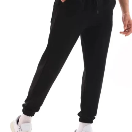 Unisex İki İplik Eşofman Altı Siyah