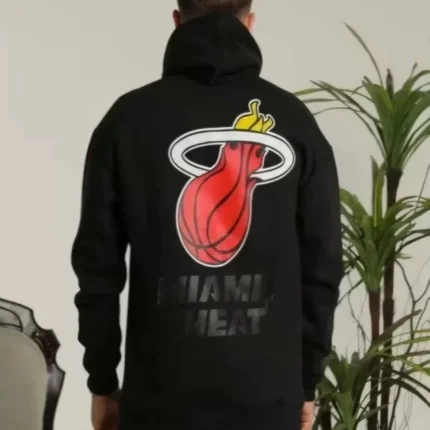 Unisex Kapşonlu Baskılı Sweetshirt Siyah