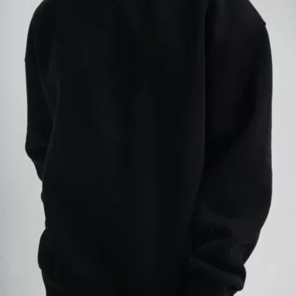 Uzun Kol Bisiklet Yaka Basic SweatShirt Siyah