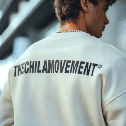 Kışlık Bisiklet Yaka Oversize Baskılı SweatShirt Beyaz