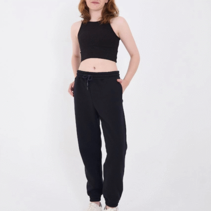 Üç İplik Basic Lastikli Eşofman Pantolon Lacivert