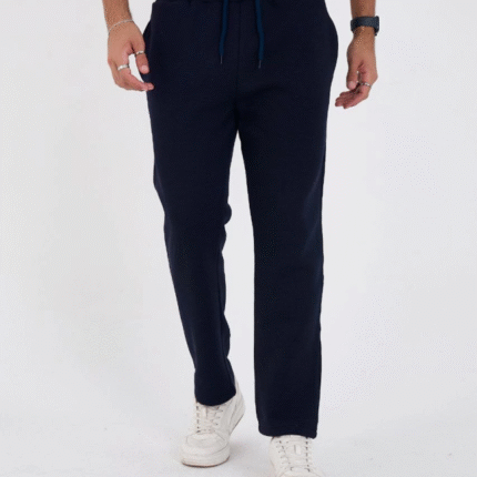 Unisex Üç İplik Basic Eşofman Özel Tasarım Pantolon Lacivert