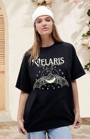 Bisiklet Yaka Baskılı Tshirt Siyah