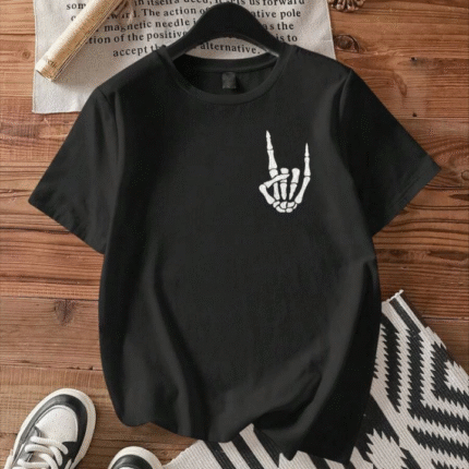 Erkek Baskılı Oversize Tshirt Siyah