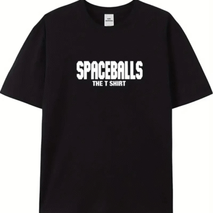 Baskılı Oversize Bisiklet Yaka Tshirt Siyah