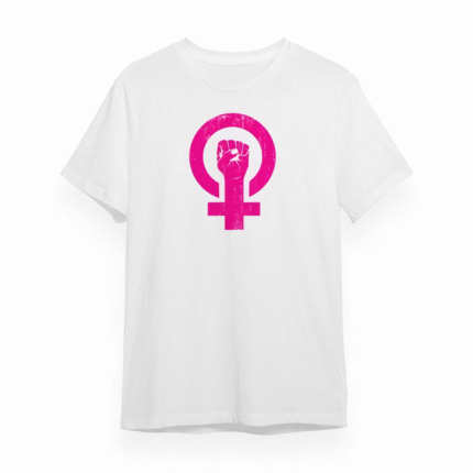 Mart Dünya Kadınlar Günü İçin Özel Baskılı Tshirt Beyaz
