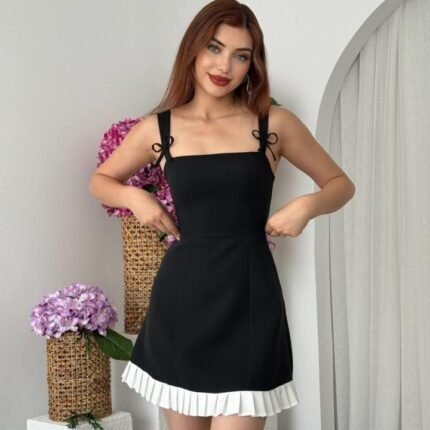 Steel Fiyonk Detay Elbise