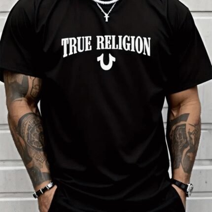 Erkek True Religion Baskılı Süprem Tshirt