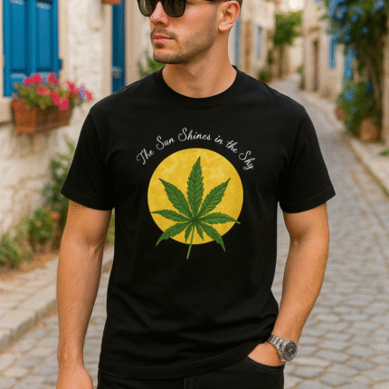 Ön Ve Arka Baskılı Oversize Bisiklet Yaka Tshirt Siyah