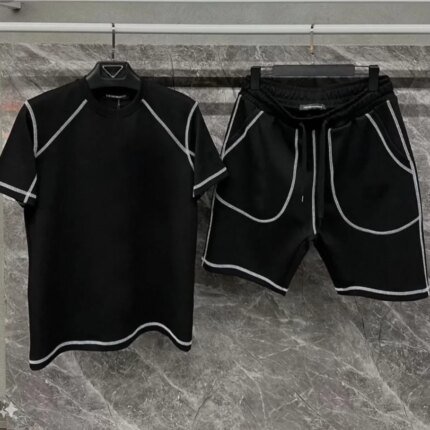 Unisex Karoyaka Dikişli Şortlu Takım