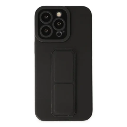 İphone 13 Pro Kılıf Mega Standlı Silikon - Siyah