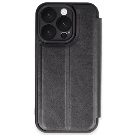İphone 16 Pro Max Kılıf Flip Cover - Siyah