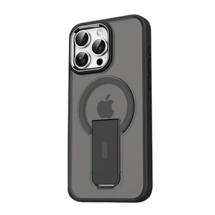 Newface İphone 15 Pro Tork Magsafe Standlı Kapak - Siyah