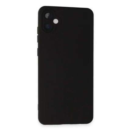 Samsung Galaxy A05 Kılıf Nano İçi Kadife Silikon - Siyah