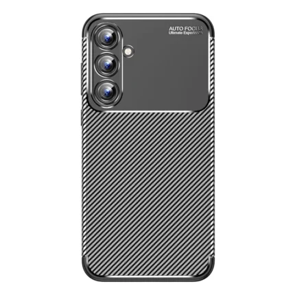 Samsung Galaxy A15 4g Kılıf Auto Focus Karbon Kapak - Siyah