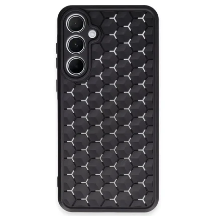 Newface Samsung Galaxy A15 4g Kılıf Petek Silikon Kapak - Siyah