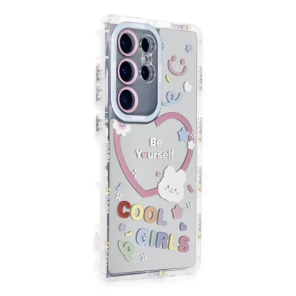 Newface Samsung Galaxy S23 Ultra Kılıf Reflexion Desenli Kapak - Desen 1