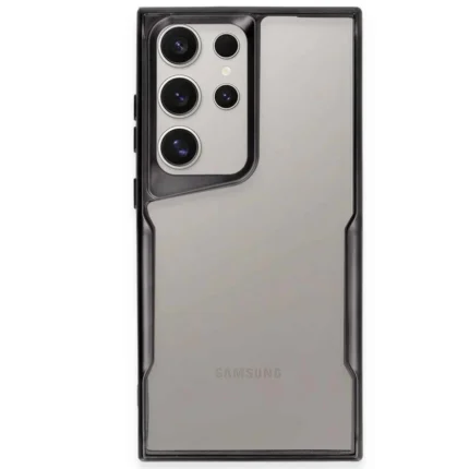 Newface Samsung Galaxy S24 Ultra Kılıf Boyi Silikon Kapak - Siyah