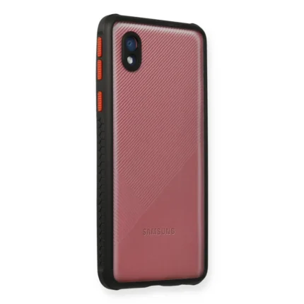 Samsung Galaxy A01 Core Kılıf Miami Şeffaf Silikon - Siyah