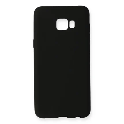 Samsung Galaxy C7 Pro Kılıf First Silikon - Siyah