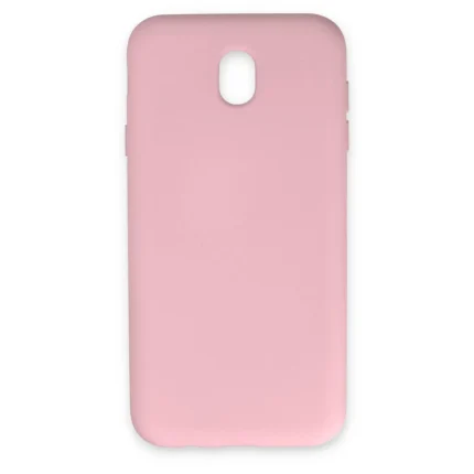 Samsung Galaxy J7 Pro / J730 Kılıf Nano İçi Kadife Silikon - Pudra