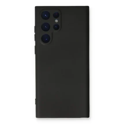 Samsung Galaxy S22 Ultra Kılıf Nano İçi Kadife Silikon - Siyah