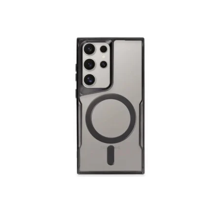 Samsung Galaxy S24 Ultra Kılıf Boyi Magsafe Silikon Kapak - Siyah