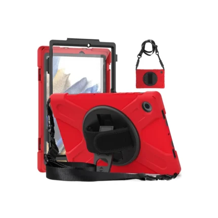 Samsung Galaxy X200 Tab A8 10.5 Kılıf Amazing Tablet Kapak - Kırmızı