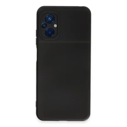 Xiaomi Poco M5 Kılıf Nano İçi Kadife Silikon - Siyah
