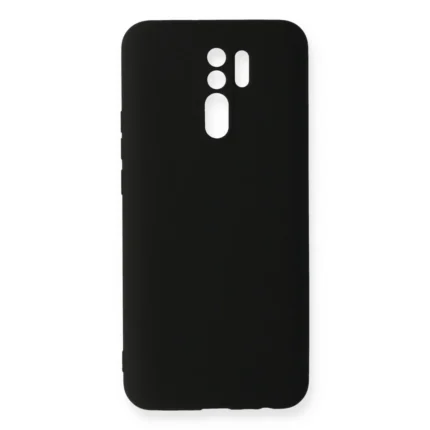 Xiaomi Redmi 9 Kılıf Nano İçi Kadife Silikon - Siyah