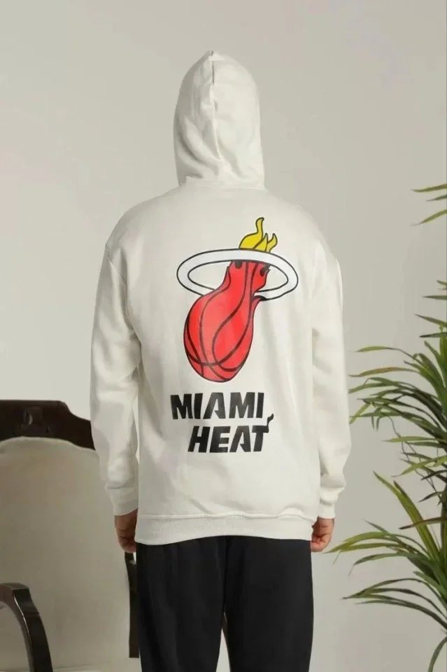 Unisex Kapşonlu Baskılı Sweetshirt